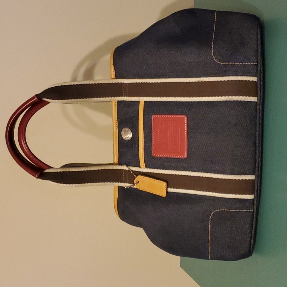 COACH DENIM HAMPTON TOTE
